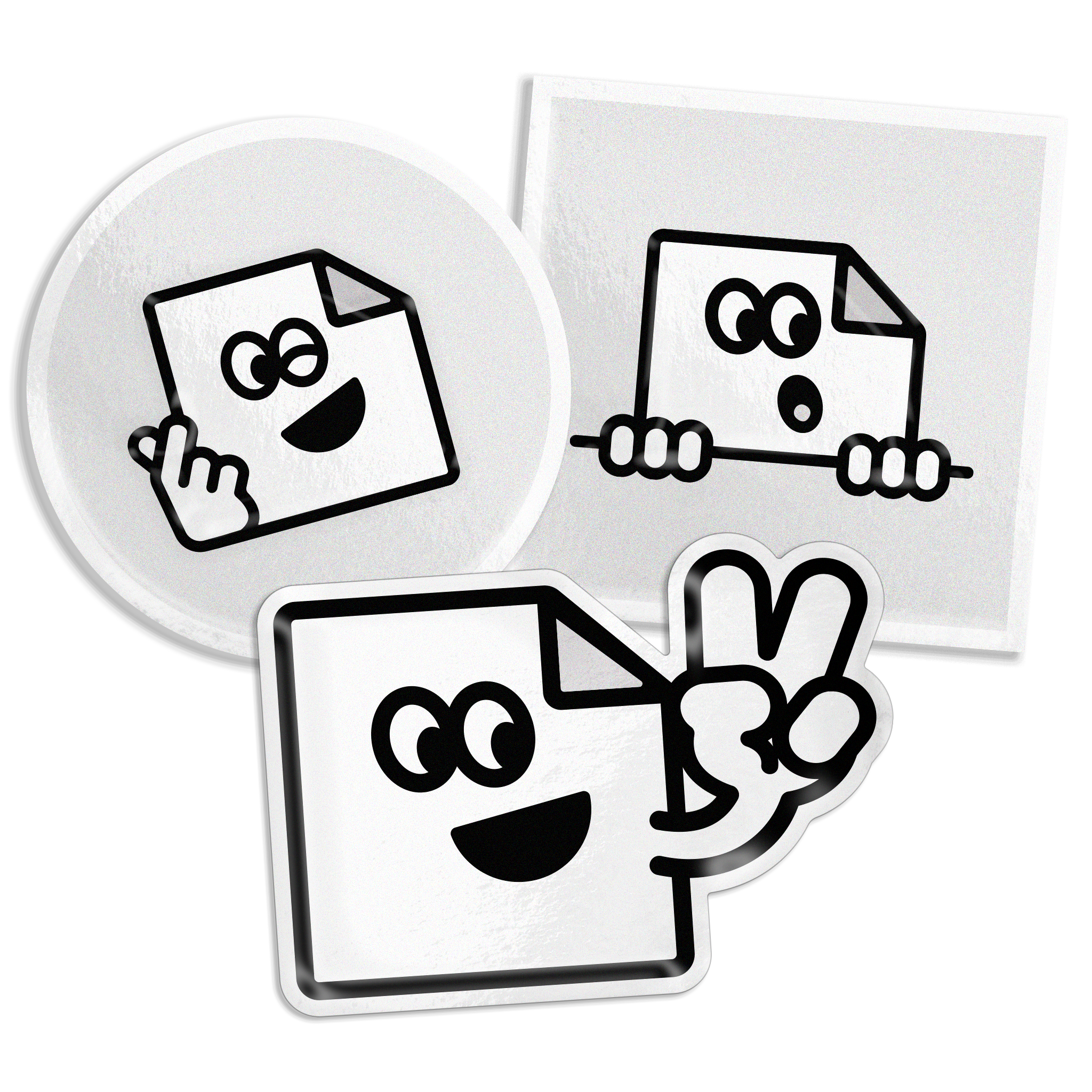 Custom matte vinyl stickers with a smooth non-gloss finish, waterproof and weatherproof for indoor or outdoor use.