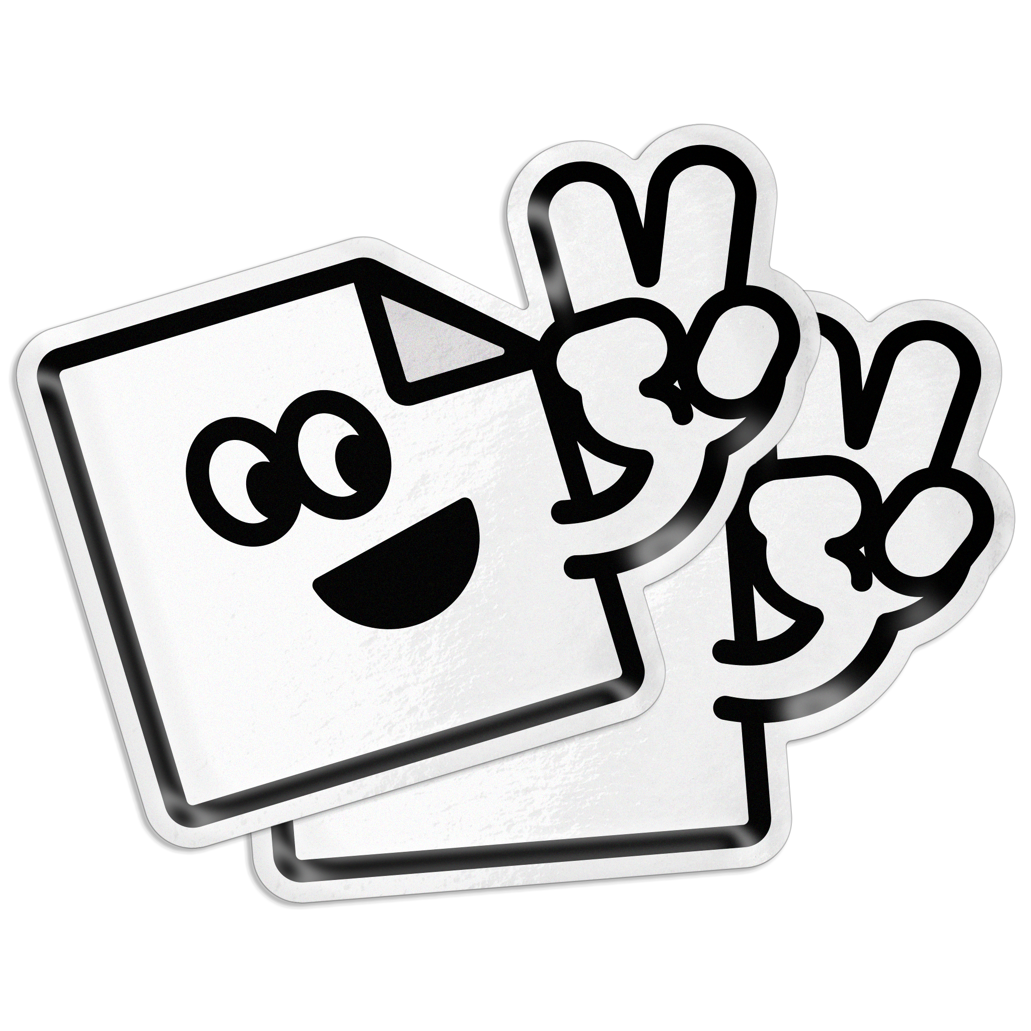 Custom matte vinyl die cut stickers with a smooth non-gloss finish, waterproof and weatherproof for indoor or outdoor use.