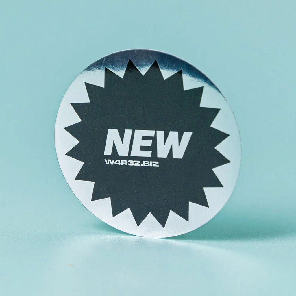 Silver Chrome Circle Stickers