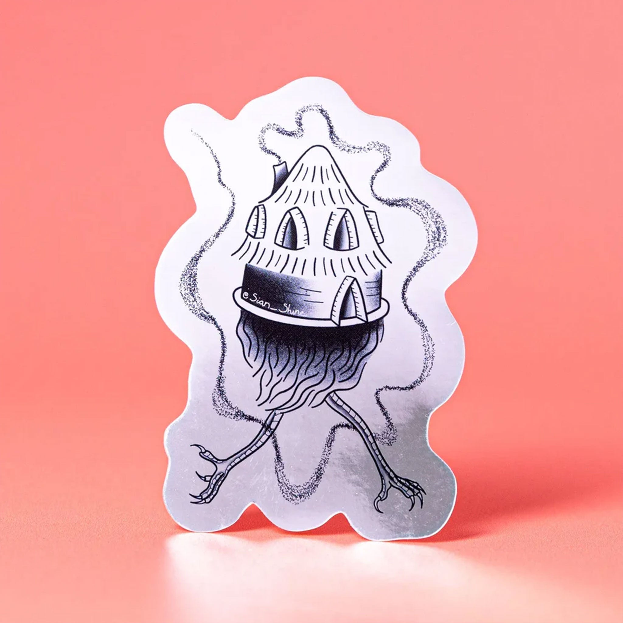 Silver Chrome Die Cut Stickers