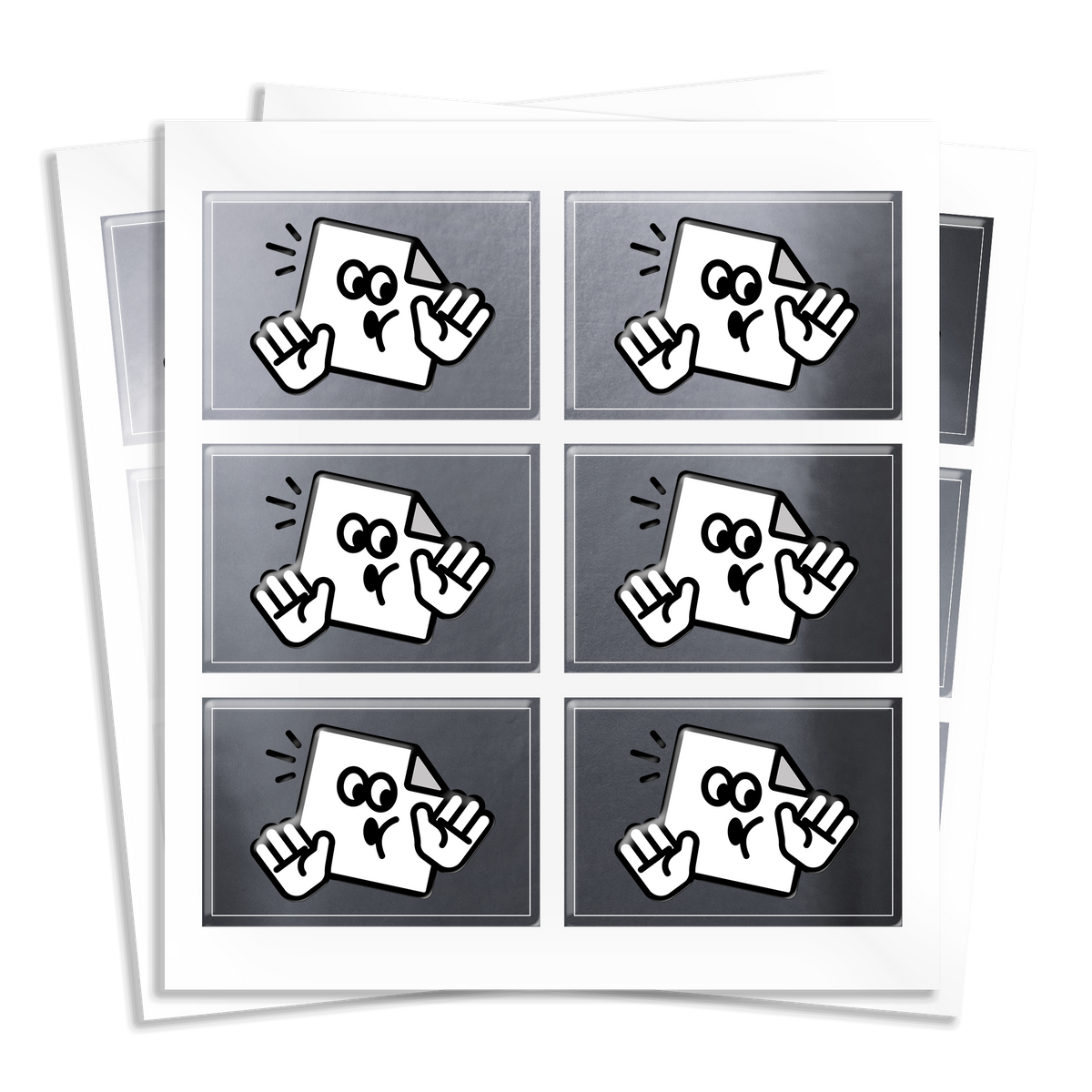 Rectangle Silver Labels Silver Chrome Labels | Sticker Printing Made Easy | Tacky And Upsetting